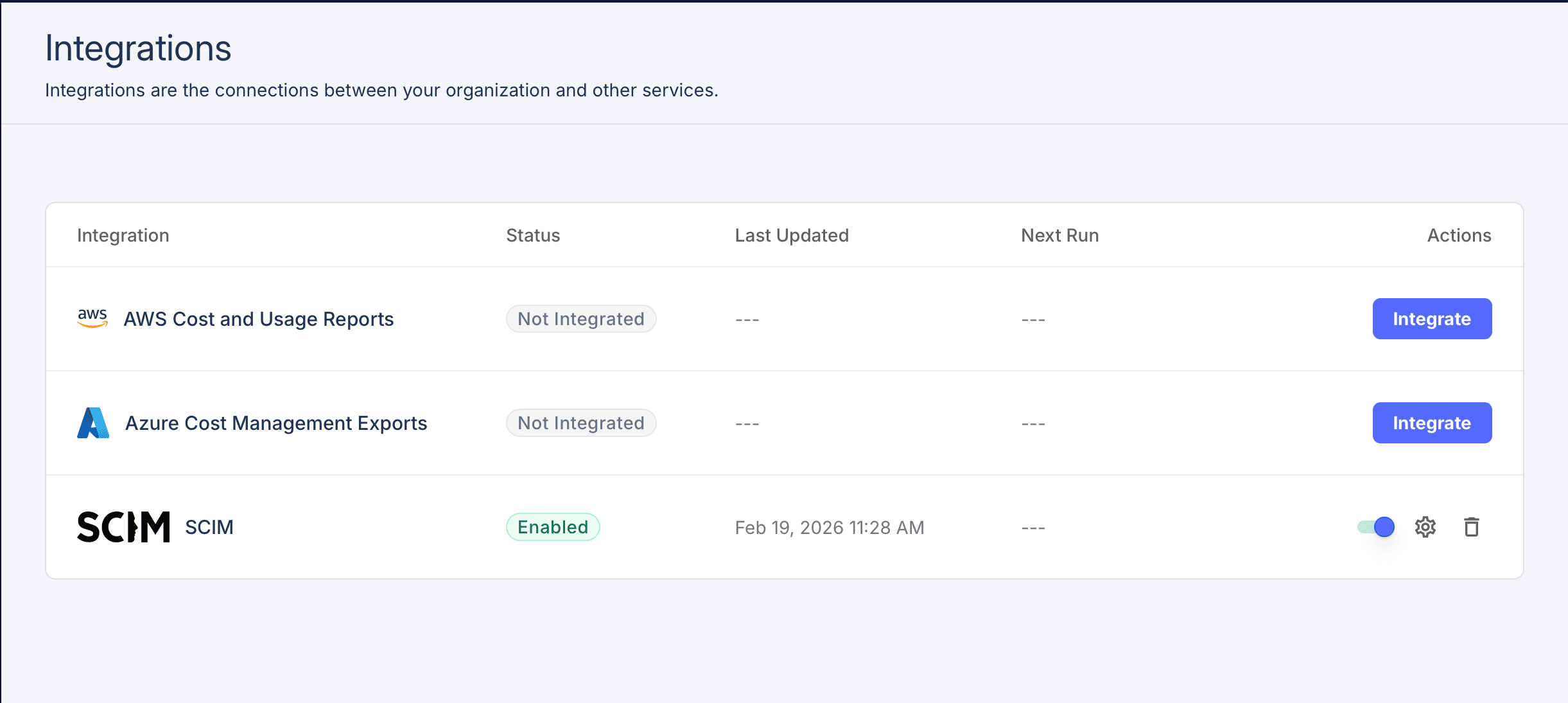 SCIM Integration