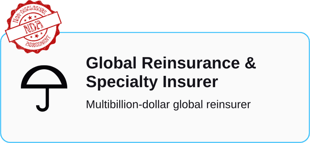 Global reinsurance and specialty insurer, name withheld under NDA